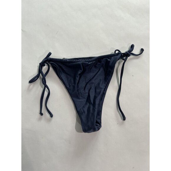 Garage Shiny Tiny Bikini Bottom in Blue - Picture 4 of 5